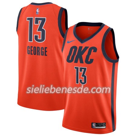 Herren NBA Oklahoma City Thunder Trikot Paul George 13 2018-19 Nike Orange Swingman